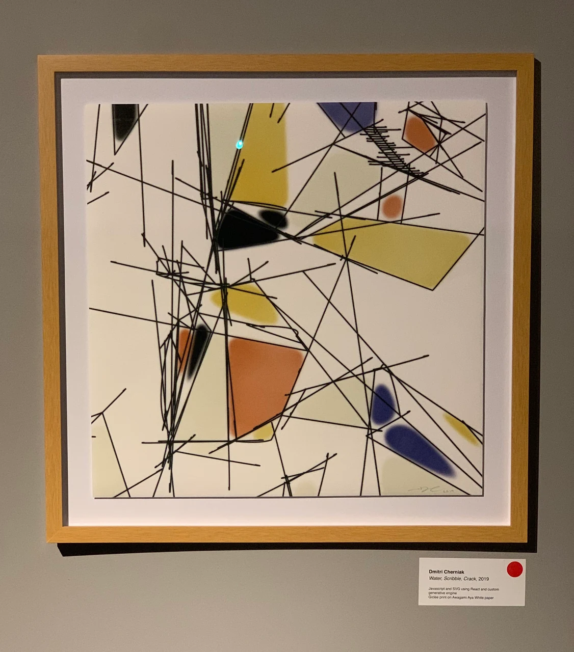 Water, Scribble, Crack in a wooden frame at Mana Wynwood.